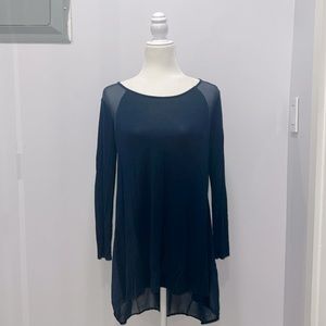 Hi-Low Sheer Back Tunic